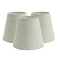 thumbnail image 1 of 3Pcs Abat-Jour en Tissu pour Éclairage Suspendu au Sol, Lin, 1 of 7