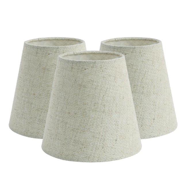3Pcs Abat-Jour en Tissu pour Éclairage Suspendu au Sol, Lin