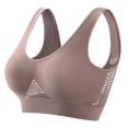 thumbnail image 1 of Bras for Women Underwire No Underwire Bra Feature V-Neck Training Bra Style W-20 Coffee L, 1 of 2
