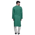 thumbnail image 3 of Atasi Kurta Pyjama Uni pour Hommes à Col Mandarin Kurta Pyjama Ethnique, 3 of 5