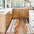 thumbnail image 4 of Hearth & Gear Soft Flannel Pumpkin Area Rug With Maple Leaves And Sunflower Design Mat For Living Room And Bedroom Blanket Throws under 20 Throw Blanket Soft Throw Blanket up Blanket Bed Throws Rugs, 4 of 4
