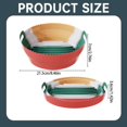thumbnail image 3 of Air Fryer Silicone Liners Pot TASTAN Reusable Silicone Air Fryer Basket with Handle - Heat-Resistant Round Baking Pan & Liner, Foldable Non-Stick Accessory for Air Fryer and Oven, Baking Tray Pots, 3 of 7