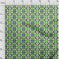 thumbnail image 3 of oneOone Cotton Silk Green Fabric Geometric Sewing Craft Projects Fabric Prints By Yard 42 Inch Wide, 3 of 4