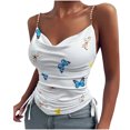 thumbnail image 2 of SMihono Hauts pour Femmes Débardeur pour Femmes Mode Décontractée Femmes Camisole Imprimée Sans Manches Col en V Hauts pour Dames Gilet Ajusté Débardeurs pour Femmes Hauts d'Été pour Femmes, 2 of 9