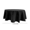 thumbnail image 3 of 48-Inch Round Polyester Tablecloth for Dining Room, Wrinkle-Resistant Fabric Cover for Home Kitchen Parties, 3 of 6