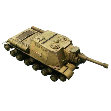 1:35 Soviet ISU-152 Heavy Assault Tank Paper Model Simulation Military Model Unassembled Kit