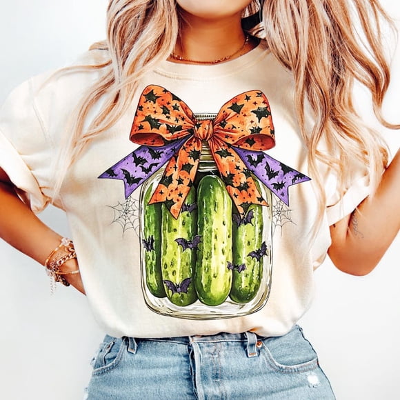 Halloween Pickleshirt, Pickle Lover Shirt, Pumpkin Pickles Shirt, Pickle Shirt,Halloween Shirt, Halloween Gifts