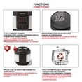 thumbnail image 3 of Starfrit Electric Pressure Cooker 8L (8,5Qt) Capacity, Steam Tray, Measuring Cup & Spatula, 11 Preset Cooking Functions, Black, 3 of 7