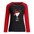 thumbnail image 4 of Qertyioot Chandail Décontracté de Noël pour Femmes, Manches Longues, Col Rond, Imprimé, Coupe Ample, 4 of 5