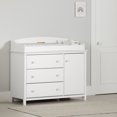 thumbnail image 1 of South Shore Cotton Candy Changing Table with Removable Changing Station, in Pure White, 1 of 17