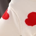 thumbnail image 4 of LOVZFMLL Vestes pour Filles 1-8 Ans Mode Féminine Patchwork en Forme de Cœur Ample Bouton Col Rond Manches Longues à Capuche Veste Décontractée/veste 6-8 Ans, 4 of 8