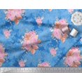 thumbnail image 3 of Soimoi Moss Georgette Fabric Leaves & Rose Floral Print Sewing Fabric Yard 42 Inch Wide, 3 of 3