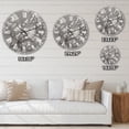 thumbnail image 4 of Designart 'White Cherry Blossoms I' Traditional wall clock, 4 of 4