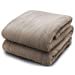 thumbnail image 3 of Pure Warmth Microplush Electric Heated Warming Throw Blanket Taupe, 3 of 7