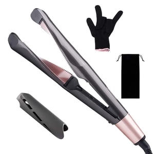New Style Flat Iron Head Hair Straightener 2-in-1 Twist Straightening Curling Iron Hair Curler Beach