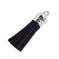 thumbnail image 1 of tredstone 28 Pieces Keychain Charms Creative Delicate Keyring Pendant Tassels Simple Handbag Decor Tassel Craft Decoration DIY Accessory Black, 1 of 5