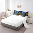 thumbnail image 3 of YST 3D Seahorse Bedding 7-Piece Ocean Animal Printed Comforter Set, Full Size, Navy Blue, 3 of 4