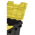 thumbnail image 3 of Bac à couvercle rabattable RAMTUFF Noir et jaune 45L, 3 of 5