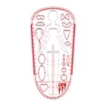 thumbnail image 4 of HILABEE Fashion Drawing Template Ruler Sewing Humanoid Patterns Design for Designing 15, 4 of 9