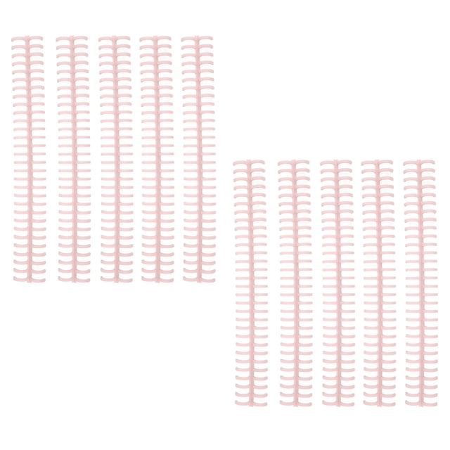 Binding Spines, Manual Bound 30 Holes Aging Resistant Binding Coils For Office Coccineous Pink