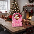 thumbnail image 3 of Pink Butterfly-Shaped Handheld Gift Box For Fresh Flowers Bouquets And Presents 1Pc Dimensions 11.93In X 8.46In X 4.53In Made Of Durable Cardboard Ideal For Holidays Birthdays, 3 of 7