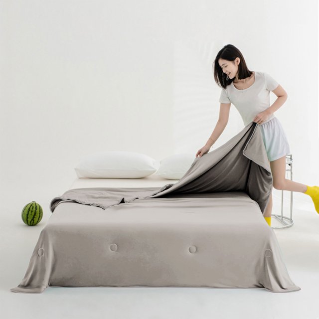 Ice Blanket For All Season Lightweight Summer Cooler Quilt For Hot Sleepers And Night Sweats Cooler Comforter Double Cold Effect Blanket Cooler Fiber Soft Blanke