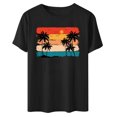 thumbnail image 4 of Birdeem Fashion Woman Print Round-Neck Short Sleeve T-Shirt Printing Loose Blouse Tops, 4 of 4
