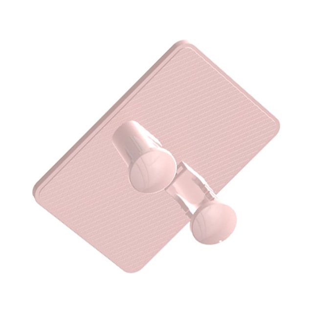 ZheElen Support Mural pour Rasoir Universel Couleur Unie Organisateur de Rangement en Plastique pour la Maison Support de Rangement Vertical pour Rasoirs Rose