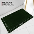 thumbnail image 4 of Canadian Linen Everest Bathmats, 2 Pack, 20"x30", Lightweight Soft Absorbent Cotton Quick Dry Washable Shower Mats with Greek Key Design, Hunter Green, 4 of 9