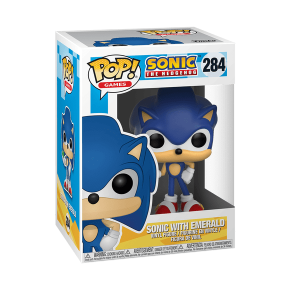 Funko POP! Games: Sonic The Hedgehog - Sonic with Emerald Vinyl Figure