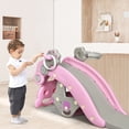thumbnail image 4 of Costway Baby Rocking Horse Slide Set 4-in-1 Kids Swing Toys w/Basketball Hoop Ferrule, 4 of 10