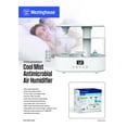 thumbnail image 5 of Westinghouse Antimicrobial Air Humidifier - White, 5 of 5