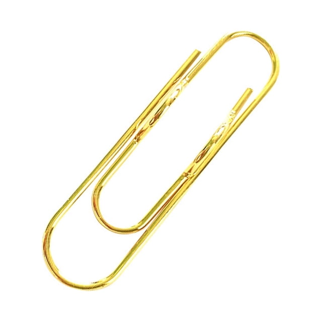 JilgTeok 1 Packs 10pcs Metal Pen Clips Set Rust-Resistant Paper Clips for Office School DIY, Smooth Pen Holder for Bookmarks Photo Albums Business Cards Envelopes