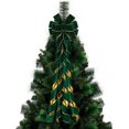 thumbnail image 1 of Aursykel Crushed Velvet Wired Ribbon for Gift Wrapping Christmas Tree Decoration and Craft Wreath Supplies with Snowflake Design 2.5 Inch Wide by 9.84ft Long Long Lasting Polyester, 1 of 8