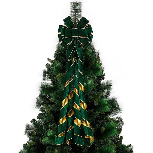 Aursykel Crushed Velvet Wired Ribbon for Gift Wrapping Christmas Tree Decoration and Craft Wreath Supplies with Snowflake Design 2.5 Inch Wide by 9.84ft Long Long Lasting Polyester