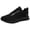 Black, variant on WEAIXIMIUNG Mens Dress Sneakers Black Leather Men Sports Shoes Fashion New Pattern Solid Flat Bottom Comfortable Lace Up Mesh Breathable Seasonal Casual Shoes