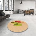 thumbnail image 4 of Ahgly Company Tapis Rectangulaire Orange Lavable en Machine, 8 Pieds x 12 Pieds, 4 of 7