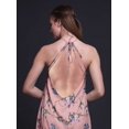 thumbnail image 4 of Bimba Robe Dos Nu pour Femmes à Col Licou pour Fête d'Été avec Oiseaux - Petit, 4 of 6