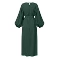thumbnail image 4 of 2 Pcs Robes Musulmanes pour Femmes Abaya - Robe de Prière de Dubaï, Longue Robe Cardigan Maxi, Confortable et Stylée, 4 of 5