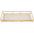 thumbnail image 2 of Bathroom Countertop Tray Stainless Steel Acrylic Modern Minimalist Design Vanity Shelf For Cosmetics Living Goods, 2 of 8