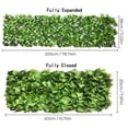 thumbnail image 4 of XZNGL Artificial Plants Outdoors Decorative Garden Fence Faux Fence Foliage Expandable Fence Patio Fence Balcony Decorative Artificial Plants Garden Screening Fence Mesh, 4 of 9