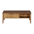 thumbnail image 2 of MUSEHOMEINC Table Basse Rectangulaire Moderne du Milieu du Siècle avec Tiroir, Marron, 2 of 6