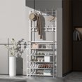 thumbnail image 1 of Clothes Hanging Rack Organizer Standard Clothing Rack Standing Coat Rack Metal Coat Rack Garment Rack Standing Coat Rack Modern Metal Clothes Garment Hanging Storage Shelf Hanger, 1 of 1