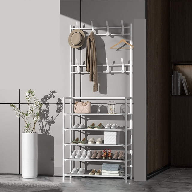 Clothes Hanging Rack Organizer Standard Clothing Rack Standing Coat Rack Metal Coat Rack Garment Rack Standing Coat Rack Modern Metal Clothes Garment Hanging Storage Shelf Hanger