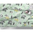 thumbnail image 3 of Soimoi polyester Crepe Fabric Specs,Camera & Car Transport Print Fabric by the Yard 52 Inch Wide, 3 of 3