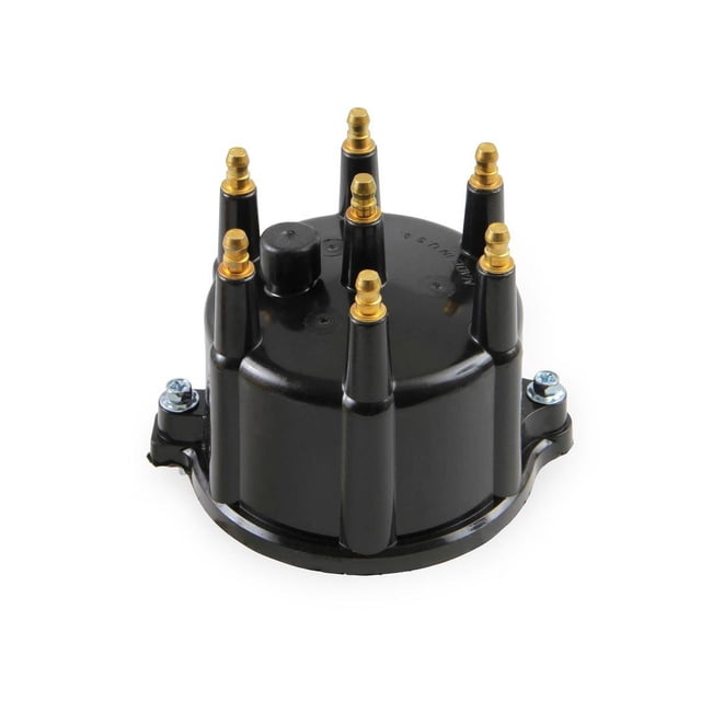 ACCEL Ignition Distributor Cap 120330 Bolt Down; HEI Style Posts; Black