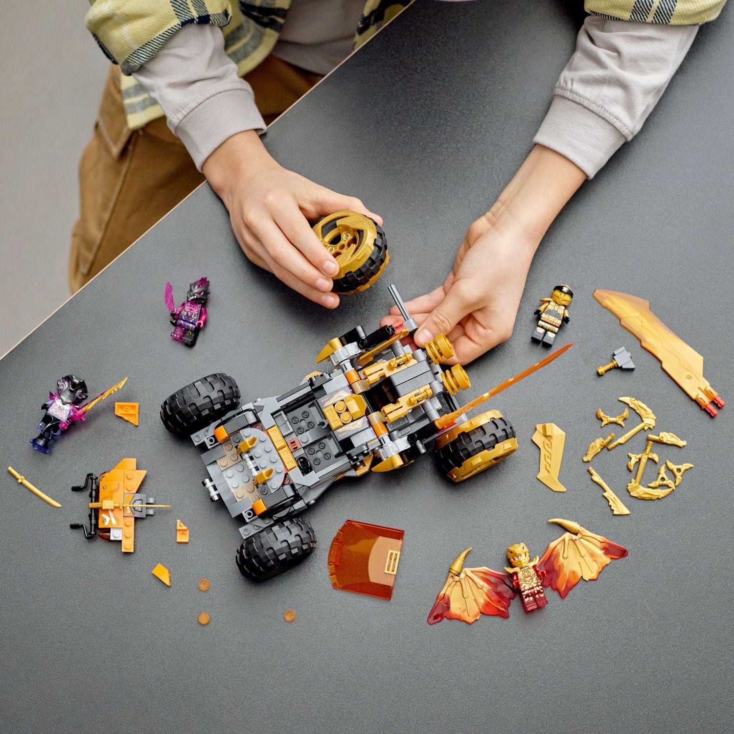 LEGO Ninjago Cole’s Dragon Cruiser 71769 Toy Building Kit (384 Pieces)