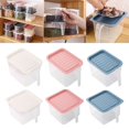 thumbnail image 1 of Vaidha Multigrain Barley Storage Jar Nut Candy Dry Storage Jar Transparent Storage Jar With Handle, 1 of 2