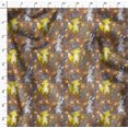 thumbnail image 4 of Soimoi Black Modal Satin Fabric Tendril & Abstract Decor Fabric Printed Yard 42 Inch Wide, 4 of 5