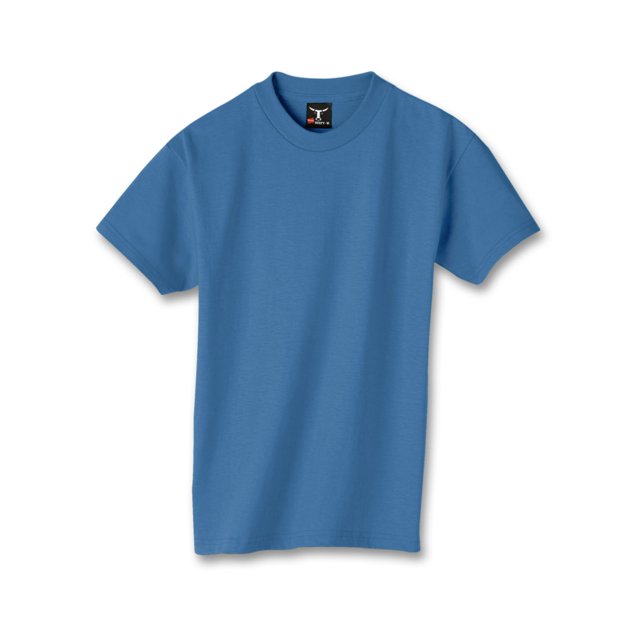 Hanes T-Shirt Garçon Beefy-T, TG, Bleu Denim